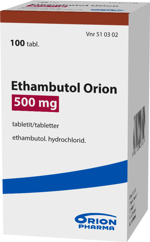 ETHAMBUTOL ORION 500 mg tabletti 1 x 100 kpl