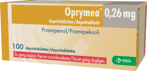 OPRYMEA 0,26 mg depottabletti 1 x 100 fol