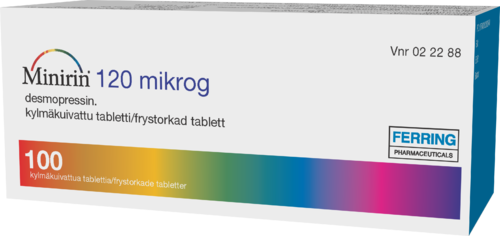 MINIRIN 120 mikrog tabletti, kylmäkuivattu 1 x 100 fol
