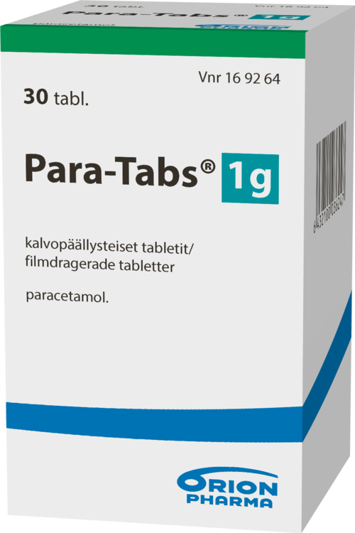 PARA-TABS 1000 mg tabletti, kalvopäällysteinen 1 x 30 kpl