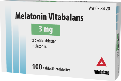 MELATONIN VITABALANS 3 mg tabletti 1 x 100 fol