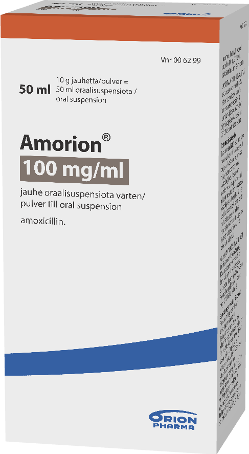 AMORION 100 mg/ml jauhe oraalisuspensiota varten 1 x 50 ml