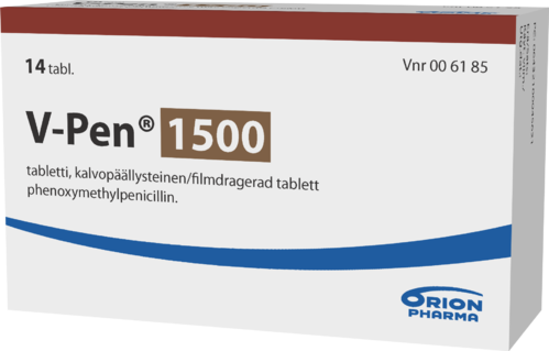 V-PEN 1500 1,5 milj.IU tabletti, kalvopäällysteinen 1 x 14 fol