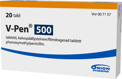 V-PEN 500 500000 IU tabletti, kalvopäällysteinen 1 x 20 fol