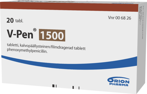 V-PEN 1500 1500000 IU tabletti, kalvopäällysteinen 1 x 20 fol