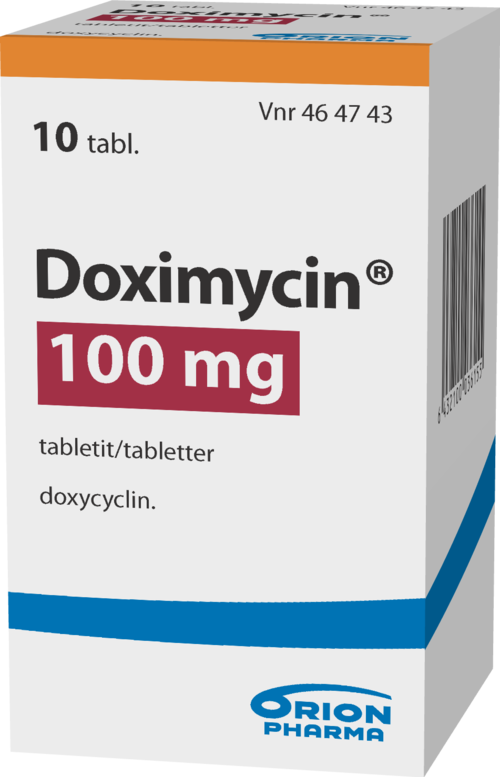 DOXIMYCIN 100 mg tabletti 1 x 10 kpl