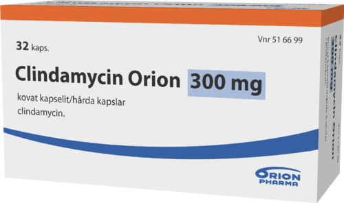 CLINDAMYCIN ORION 300 mg kapseli, kova 1 x 32 fol