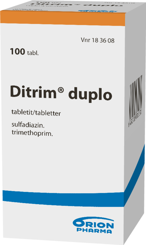 DITRIM DUPLO 160/500 mg tabletti 1 x 100 kpl