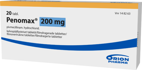 PENOMAX 200 mg tabletti, kalvopäällysteinen 1 x 20 fol