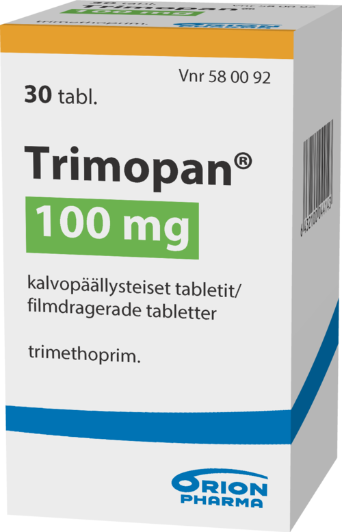 TRIMOPAN 100 mg tabletti, kalvopäällysteinen 1 x 30 kpl