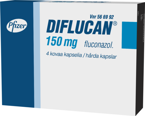 DIFLUCAN 150 mg kapseli, kova 4 x 1 fol