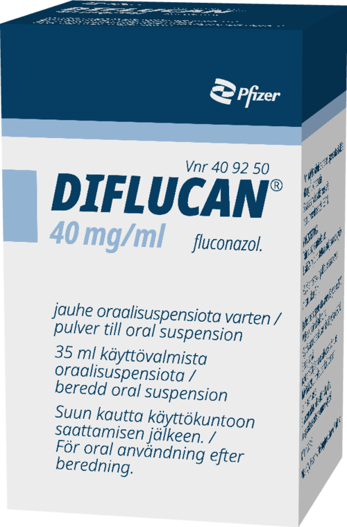 DIFLUCAN 40 mg/ml jauhe oraalisuspensiota varten 1 x 35 ml