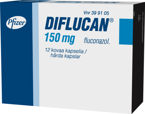 DIFLUCAN 150 mg kapseli, kova 12 x 1 fol