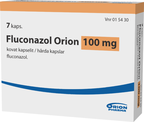 FLUCONAZOL ORION 100 mg kapseli, kova 1 x 7 fol