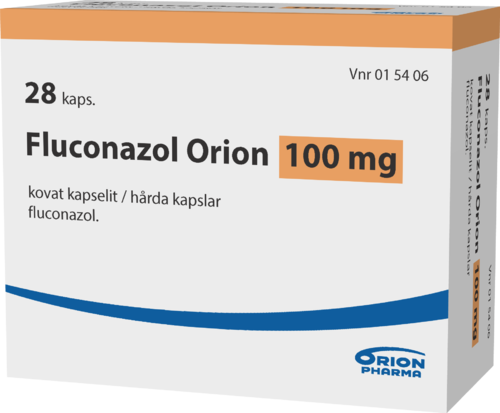 FLUCONAZOL ORION 100 mg kapseli, kova 1 x 28 fol