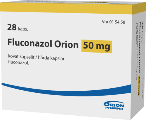 FLUCONAZOL ORION 50 mg kapseli, kova 1 x 28 fol