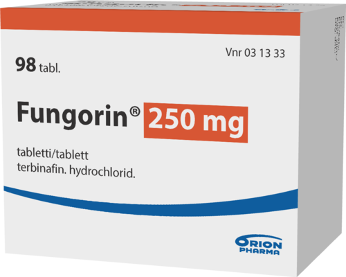 FUNGORIN 250 mg tabletti 1 x 98 fol