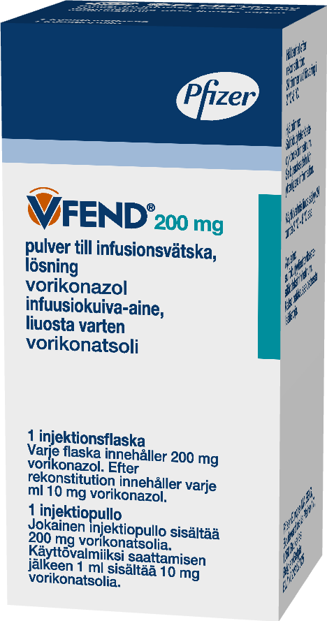 VFEND 200 mg infuusiokuiva-aine, liuosta varten 1 x 1 kpl