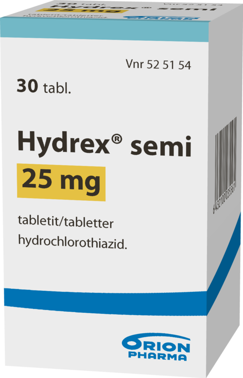 HYDREX SEMI 25 mg tabletti 1 x 30 kpl