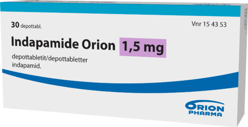 INDAPAMIDE ORION 1,5 mg depottabletti 1 x 30 fol
