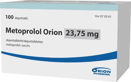 METOPROLOL ORION 23,75 mg depottabletti 1 x 100 fol