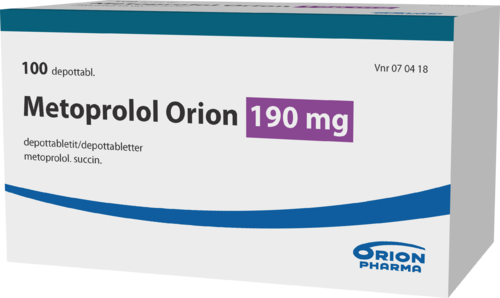METOPROLOL ORION 190 mg depottabletti 1 x 100 fol