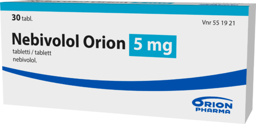 NEBIVOLOL ORION 5 mg tabletti 1 x 30 fol