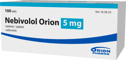 NEBIVOLOL ORION 5 mg tabletti 1 x 100 fol