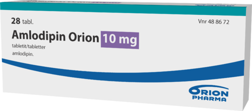 AMLODIPIN ORION 10 mg tabletti 1 x 28 fol