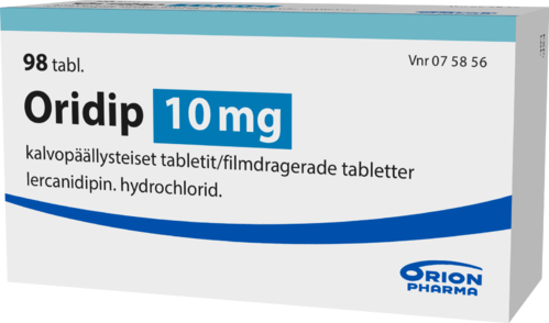 ORIDIP 10 mg tabletti, kalvopäällysteinen 1 x 98 fol