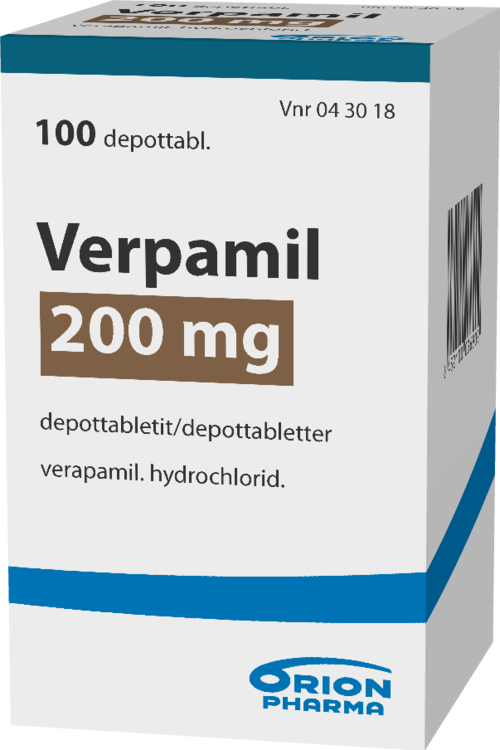 VERPAMIL 200 mg depottabletti 1 x 100 kpl