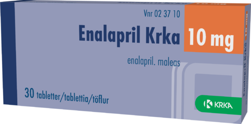 ENALAPRIL KRKA 10 mg tabletti 1 x 30 fol