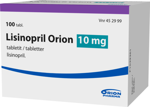 LISINOPRIL ORION 10 mg tabletti 1 x 100 fol