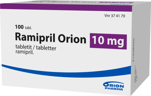 RAMIPRIL ORION 10 mg tabletti 1 x 100 fol