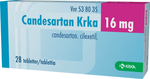CANDESARTAN KRKA 16 mg tabletti 1 x 28 fol