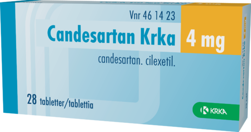 CANDESARTAN KRKA 4 mg tabletti 1 x 28 fol