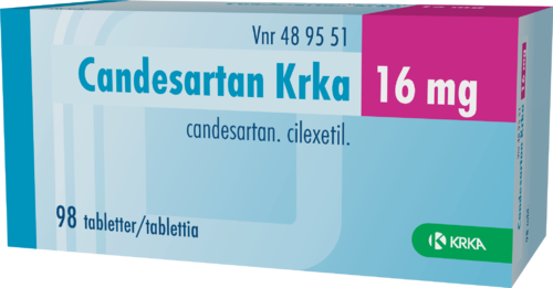 CANDESARTAN KRKA 16 mg tabletti 1 x 98 fol