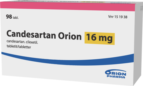 CANDESARTAN ORION 16 mg tabletti 1 x 98 fol