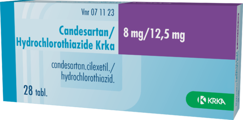 CANDESARTAN/HYDROCHLOROTHIAZIDE KRKA 8/12,5 mg tabletti 1 x 28 fol