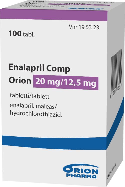 ENALAPRIL COMP ORION 20/12,5 mg tabletti 1 x 100 kpl