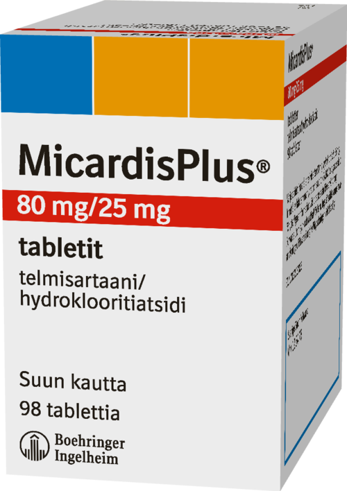 MICARDISPLUS 80/25 mg tabletti 1 x 98 fol
