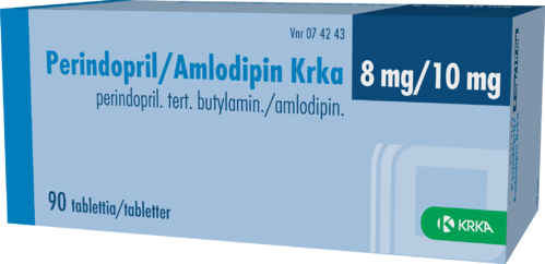 PERINDOPRIL/AMLODIPIN KRKA 8/10 mg tabletti 1 x 90 fol
