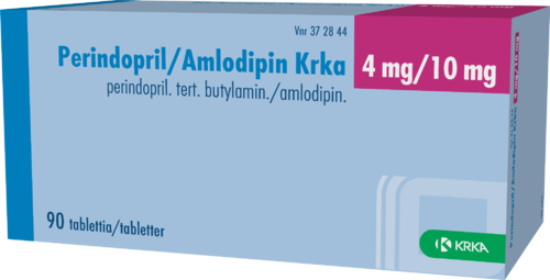PERINDOPRIL/AMLODIPIN KRKA 4/10 mg tabletti 1 x 90 fol