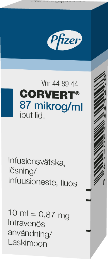 CORVERT 87 mikrog/ml infuusioneste, liuos 1 x 10 ml