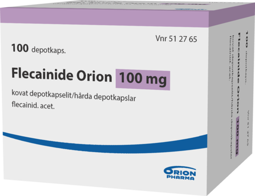 FLECAINIDE ORION 100 mg depotkapseli, kova 1 x 100 fol
