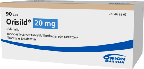 ORISILD 20 mg tabletti, kalvopäällysteinen 1 x 90 fol