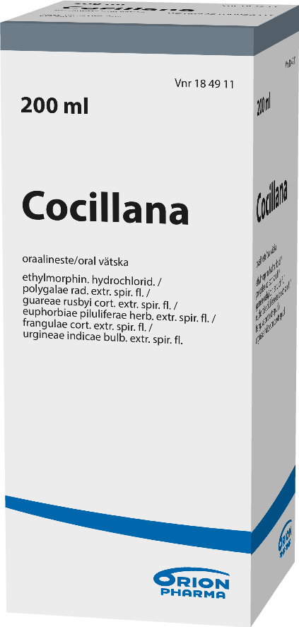 COCILLANA 1,25 mg/ml oraalineste 1 x 200 ml