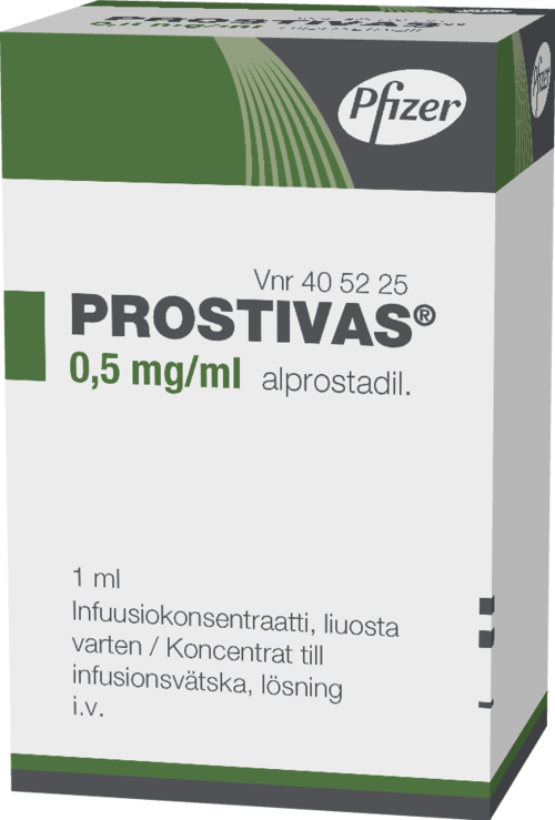 PROSTIVAS 0,5 mg/ml infuusiokonsentraatti, liuosta varten 1 x 1 ml
