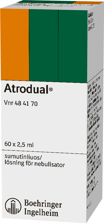 ATRODUAL 0,5/2,5 mg/annos sumutinliuos 60 x 2,5 ml