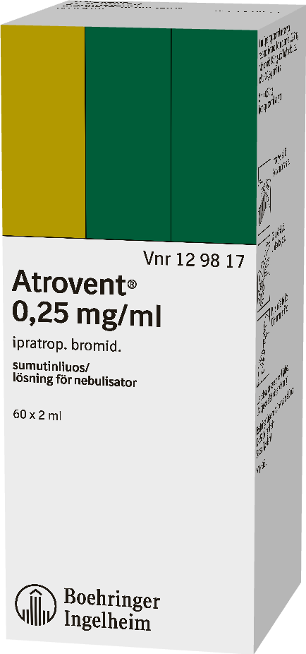 ATROVENT 0,25 mg/ml sumutinliuos 60 x 2 ml
